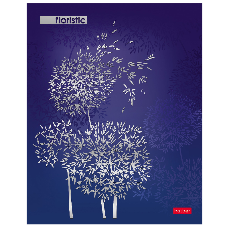 Бизнес-блокнот А4 080л. тв.пер. "Floristic",блок 5цв./3D/фольга Бизнес-блокнот А4 080л. тв.пер. "Floristic",блок 5цв./3D/фольга