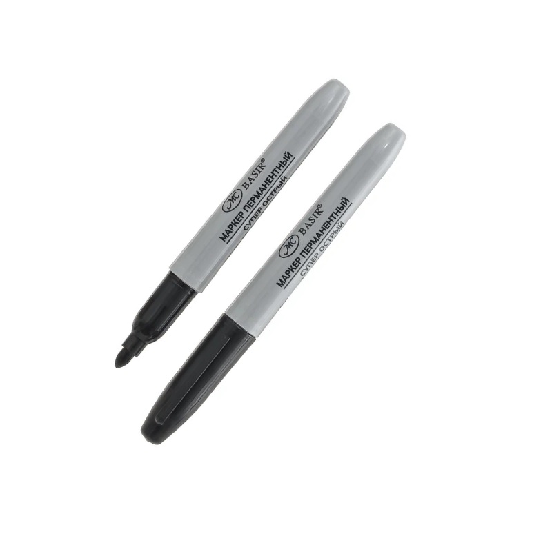 Маркер пер. черный 1,0мм Basir/12/864