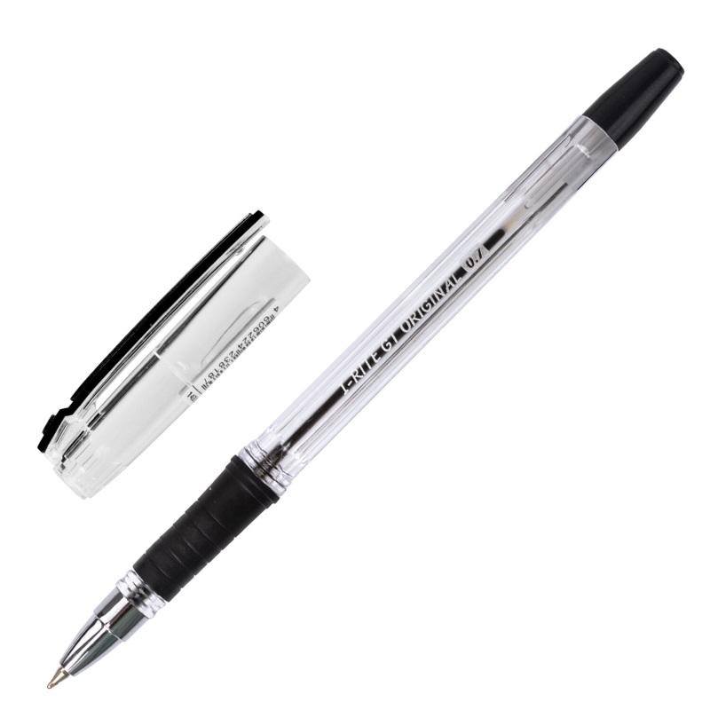 Ручка шариковая "Brauberg i-Rite GT", 0.7мм., грип, черная — Абсолют