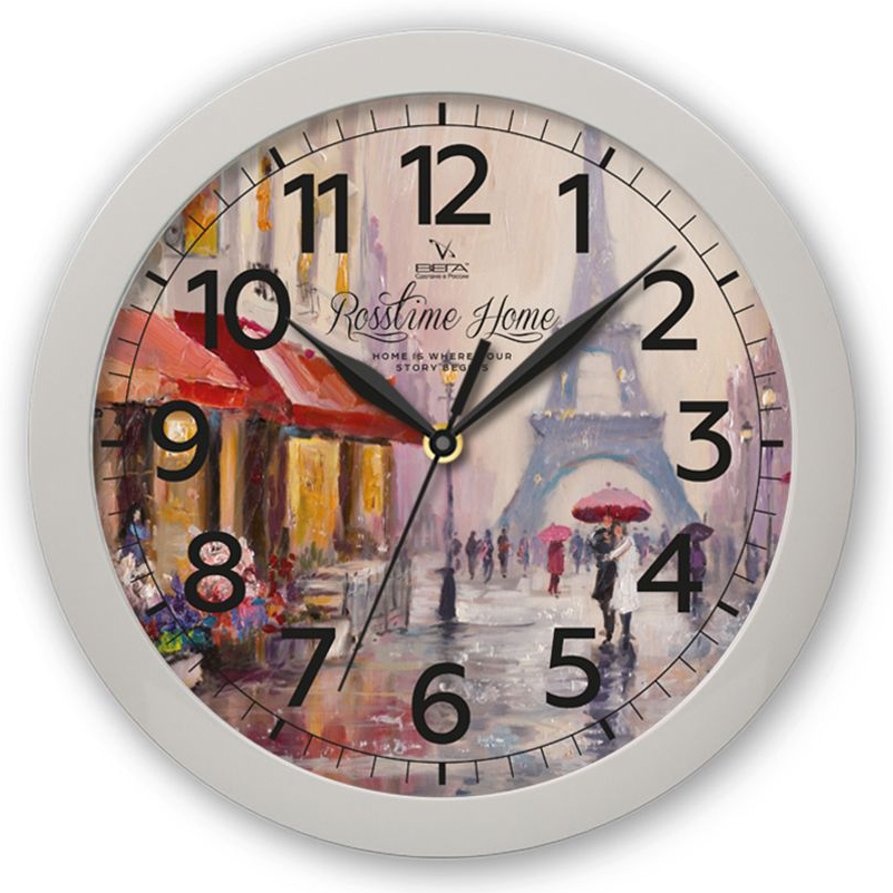 Часы настенные пластиковые "Осень в Париже" — Абсолют