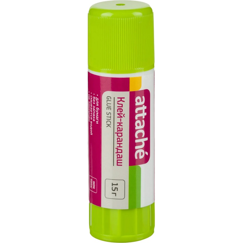 Клей-карандаш 15г Glue Stick Attache/24