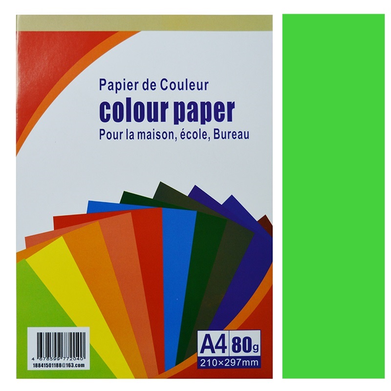 Бумага Color Paper А4  80 г./CPP-13/ Parrot(зеленый) 100л./25