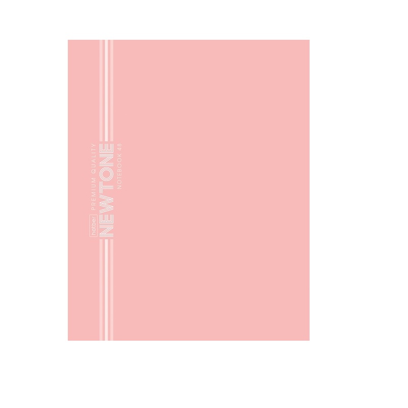 Тетрадь  А5  48л. кл. скоба  "Хатбер"NEWtone Pastel", ламинац.Soft-touch, мел.картон, Розовый кварц