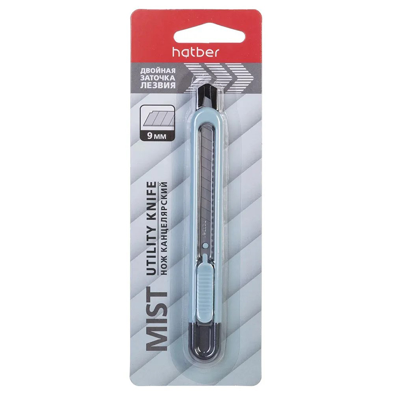 Нож д/бум  9мм. Hatber Mist Auto-Lock/12