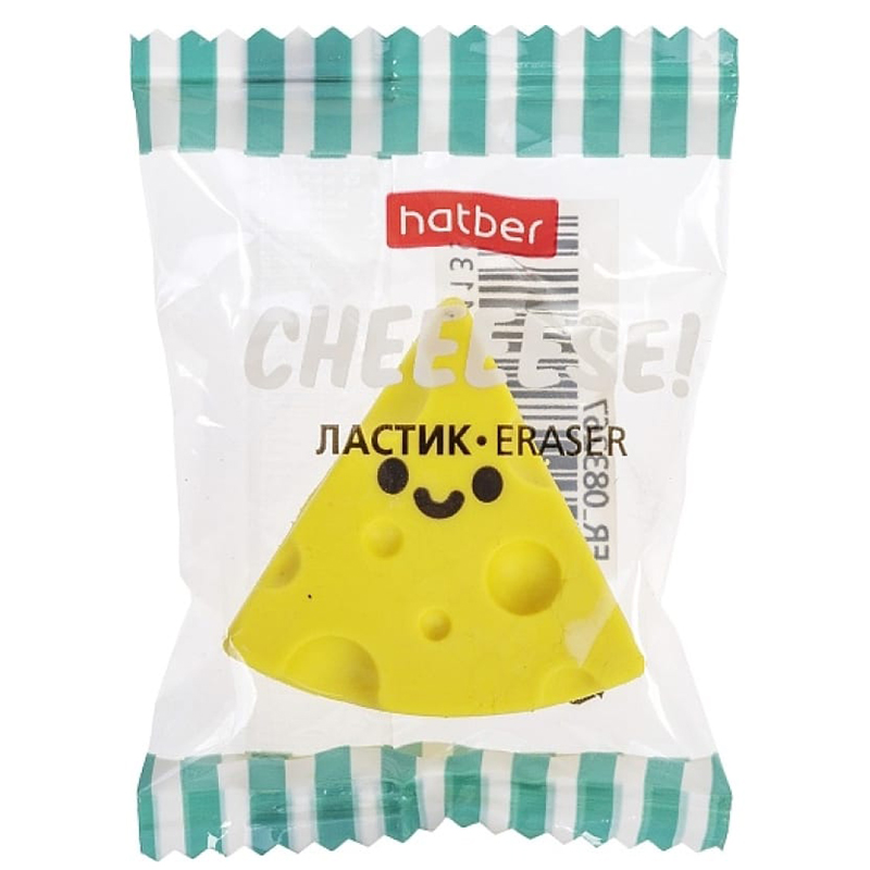 Ластик "Hatber Cheeese!" желтый — Абсолют