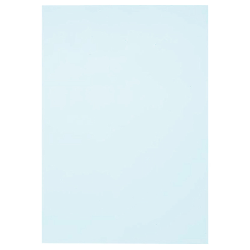 Обложкка для переплёта А4 пластик, 400 мкм., прозрачная, матовая, синяя — Абсолют
