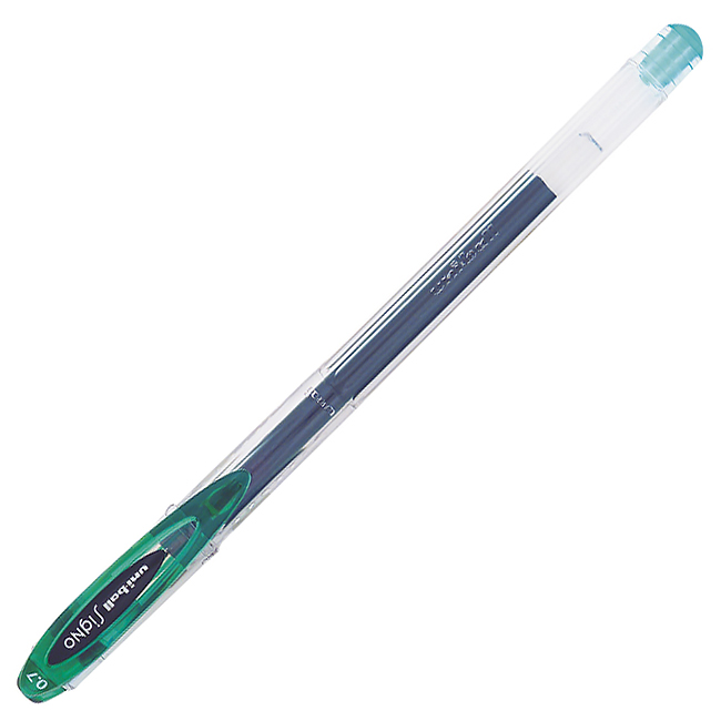 Ручка гелевая "Uni-Ball Signo" 0,7 мм, зеленая — Абсолют