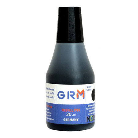 КРАСКА  штемп. 30 мл. GRM Plus,черная /12