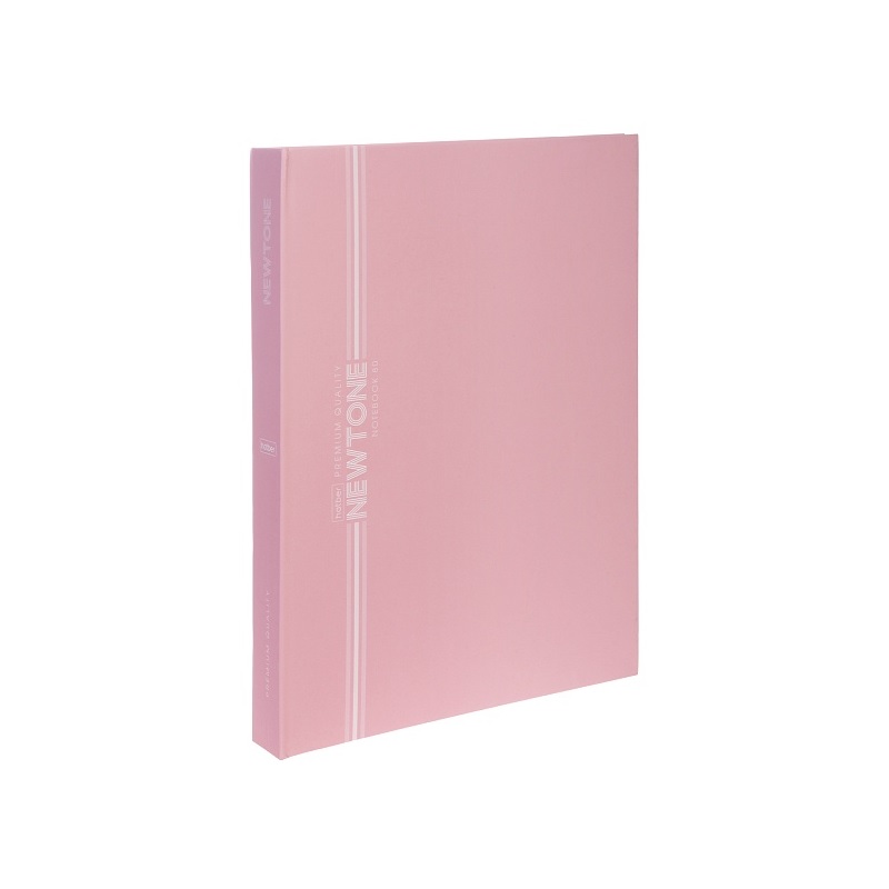 Тетрадь  А4 80л. кл. на 4-х кольцах "Хатбер"NEWtone Pastel розовый кварц