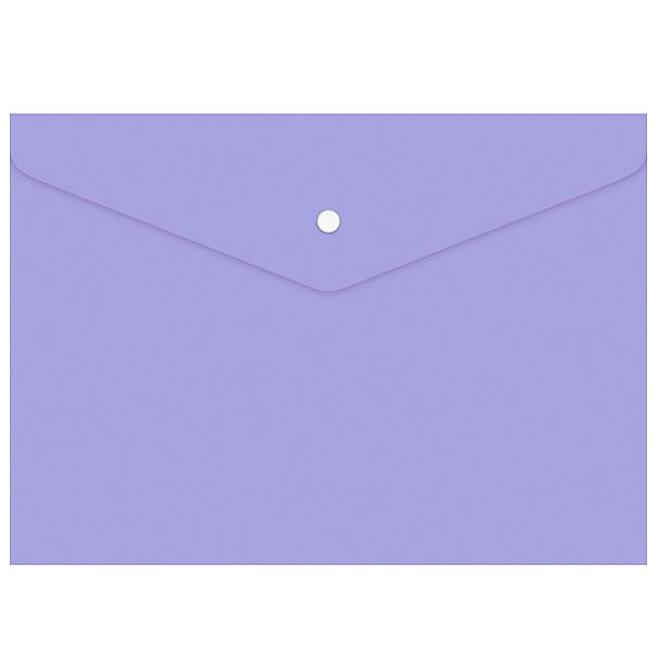 Папка на кнопке "Бюрократ", А4, непрозрачная, фиолетовый — Абсолют