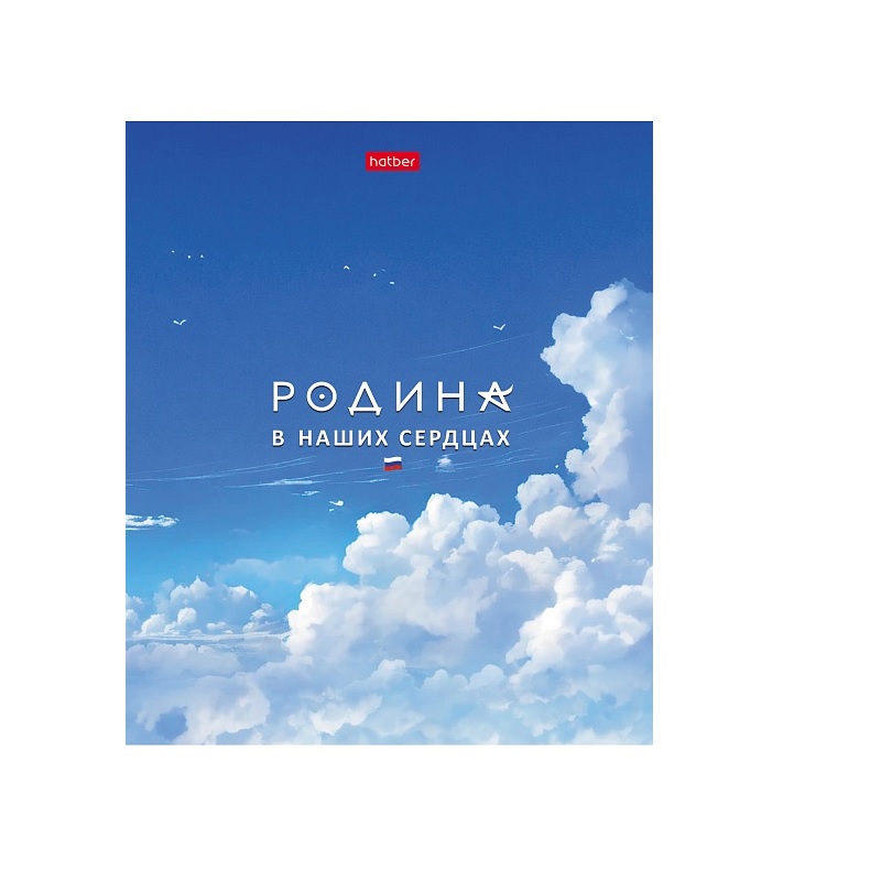 Тетрадь  А5  48л. кл. скоба "Хатбер"Я люблю Россию", скругл.углы, 5 дизайнов