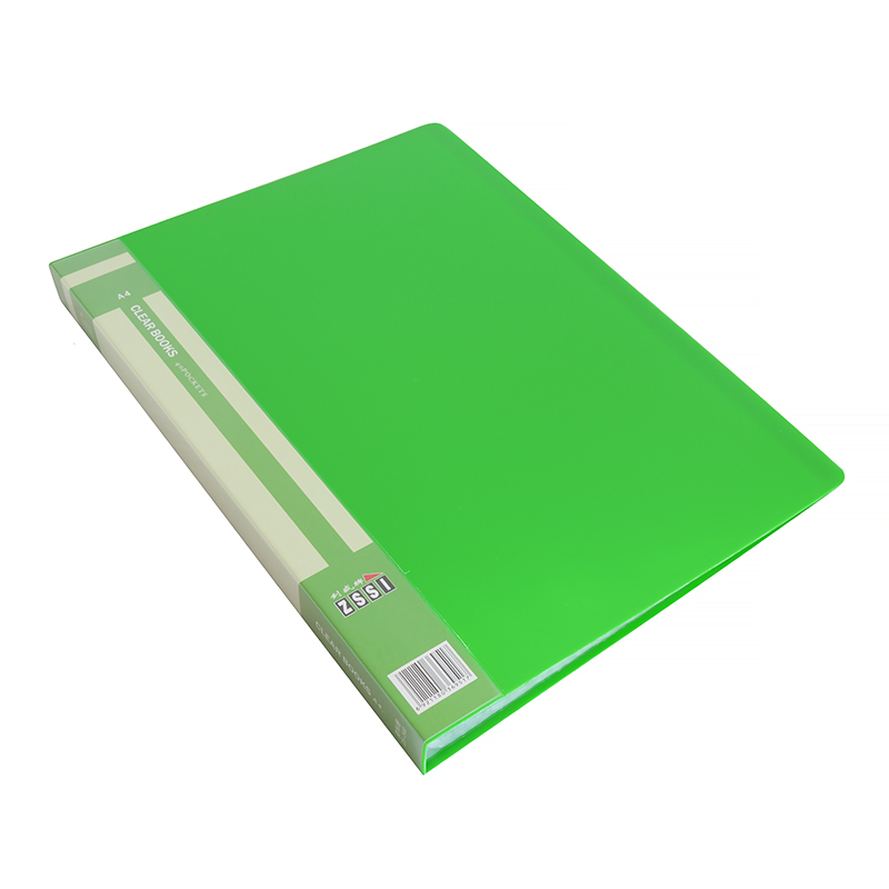 Папка на 40 файлов "ZS-340", A4, зеленая — Абсолют