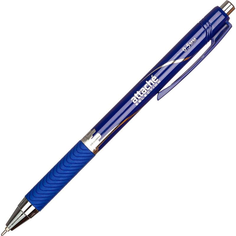 Ручка шариковая "Attache Selection Megaoffice" 0.7мм., автомат, синяя — Абсолют