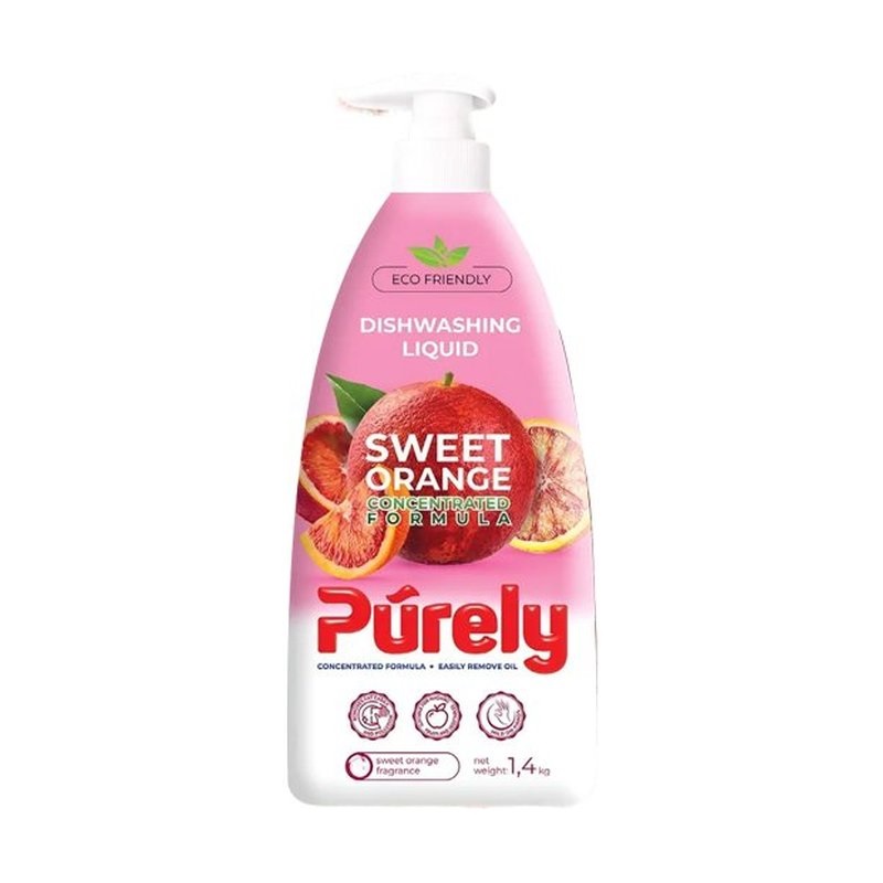 /М Средство для мытья посуды "Purely" Сладкий апельсин 1,4л./дозатор