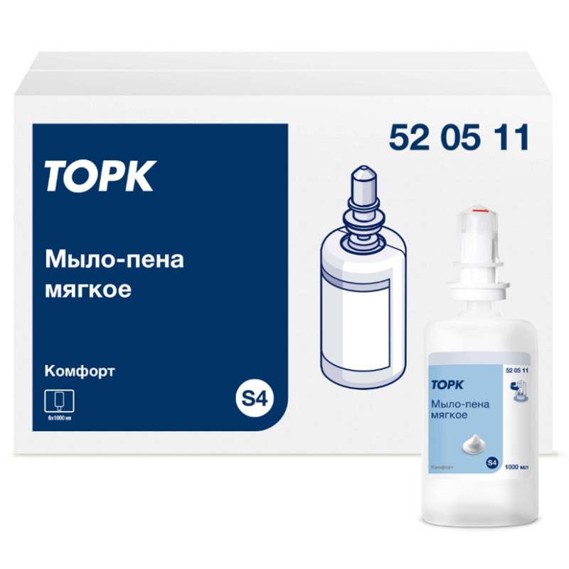 Мыло-пена жидкое мягкое 1л. S4, TELLUS 