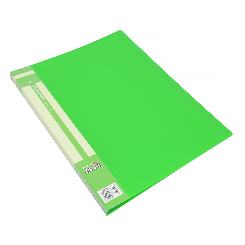 Папка на 20 файлов "ZS-320", A4, зеленая — Абсолют
