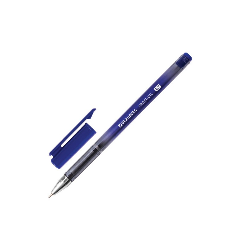 Ручка шар. син. 0,7мм Brauberg Profi-Oil, линия 0,35мм