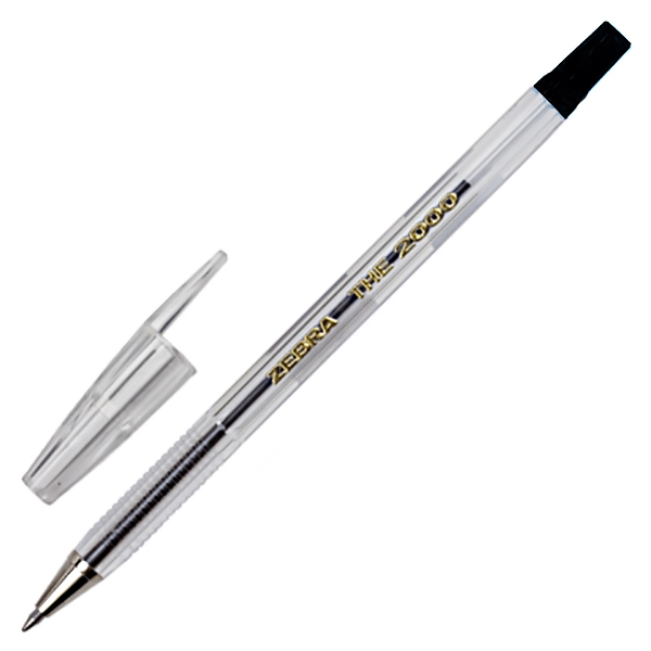 Ручка ш. черн. 0,7мм Zebra Metal Tip/12