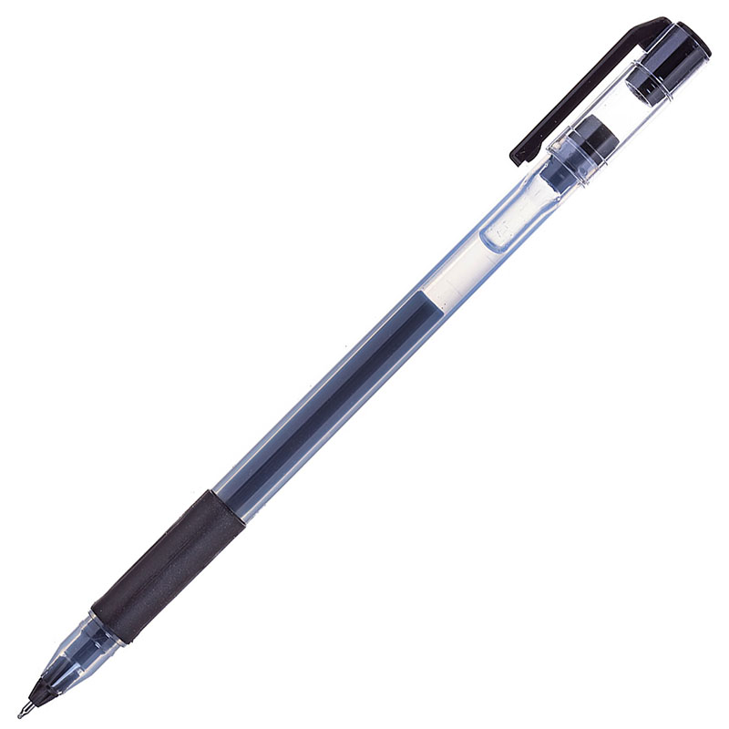 Ручка гелевая "Hatber Pick", 0.5мм., грип, черная — Абсолют