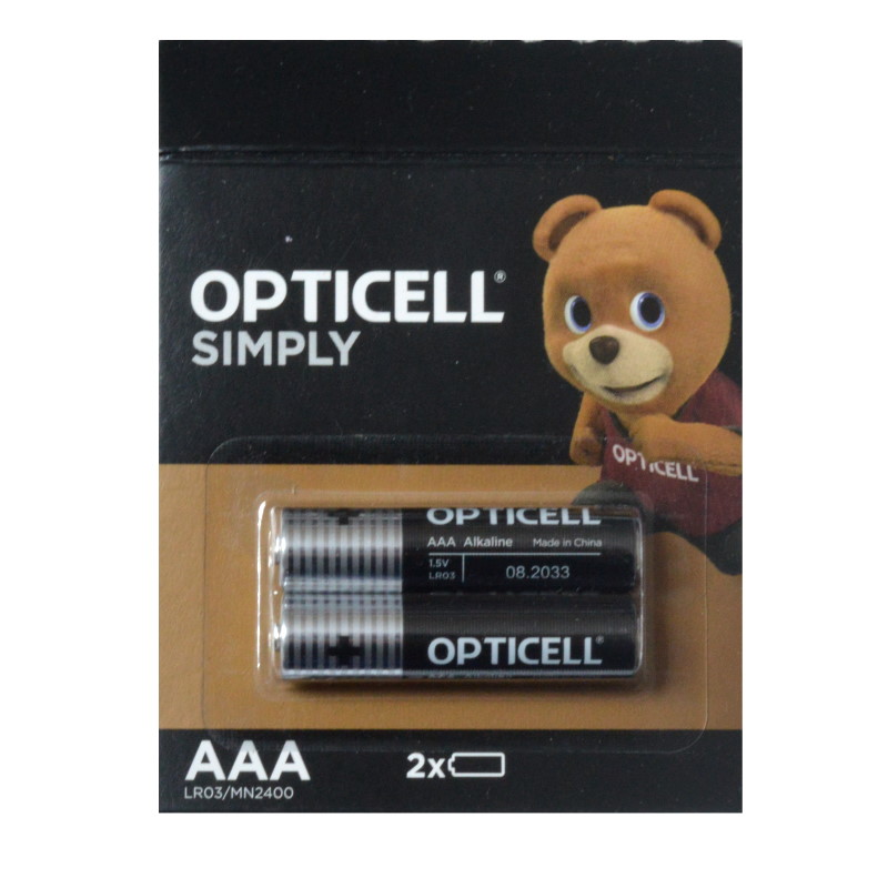 Эл.пит. ААА/(alkaline) OPTICELL SIMPLY, отрывной блистер 2шт./10