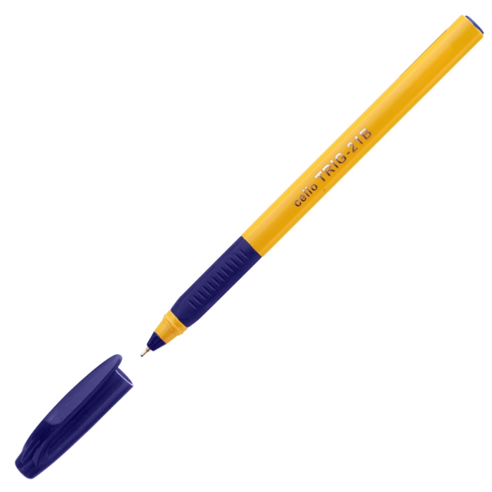 Ручка шариковая "Cello TRIG-21B" 0,7мм., синяя, одноразовая — Абсолют