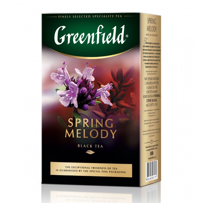 Чай заварной  Гринфилд "Мелодия весны" с чабрецом, 100гр. — Абсолют