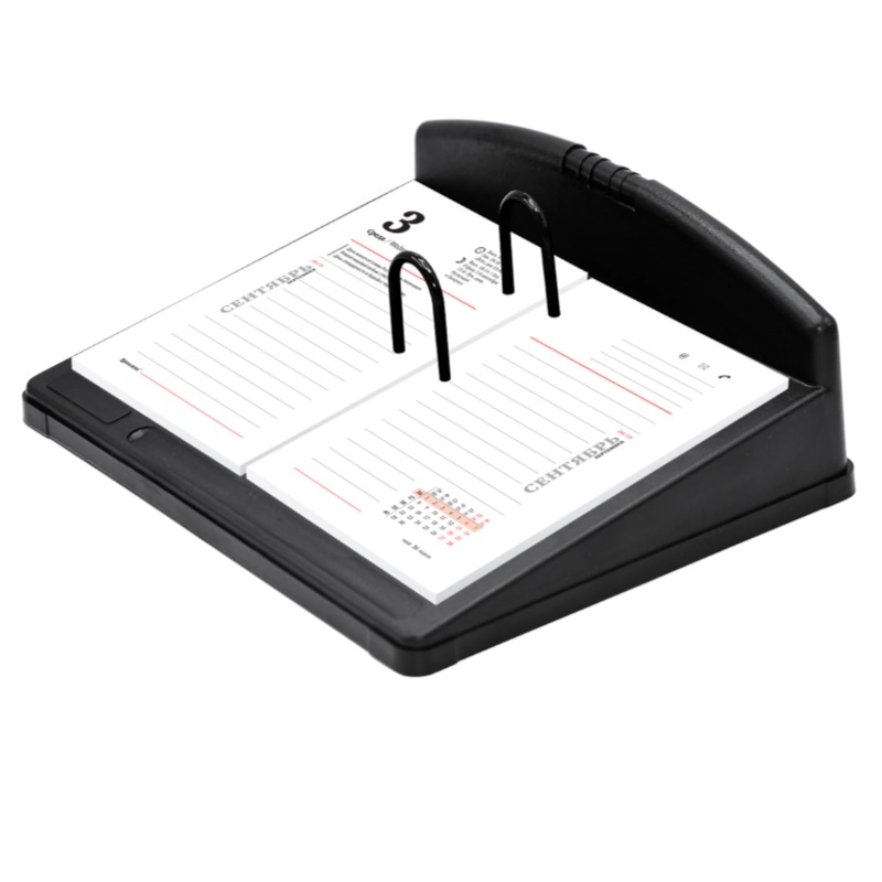 Подставка п/календарь "STAFF"Everyday" пласт., черн. 230х180х85