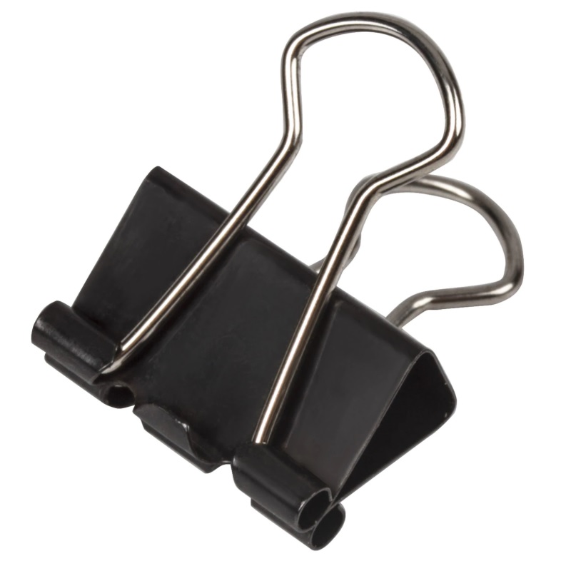 Зажим 32 мм (140 л.)черный/12