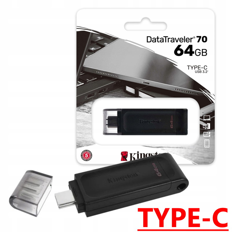 Память USB Type-C 3.2 FlashDrive 64GB KINGSTON Data Traveler Exodia M, цв.черн/синий