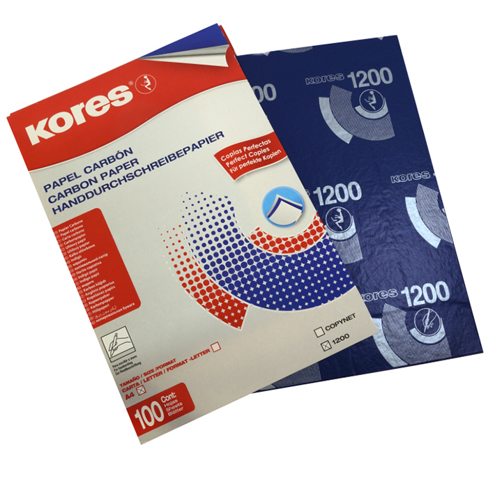 Бумага копировальная "Kores-1200" синяя (100 листов) — Абсолют