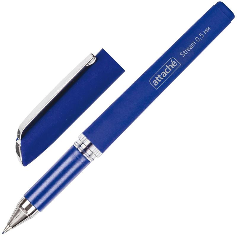 Ручка гелевая "Attache Stream", 0.5мм., синяя — Абсолют