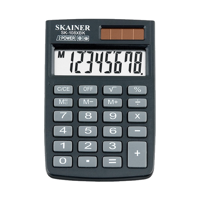 Калькулятор-книжка SKAINER "SK-108", 8 разрядов — Абсолют