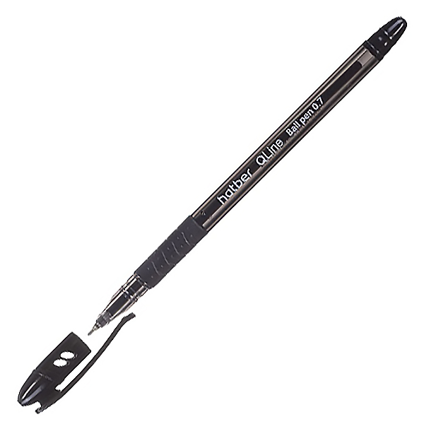 Ручка шариковая "Hatber Q.line" 0.7мм., черная — Абсолют