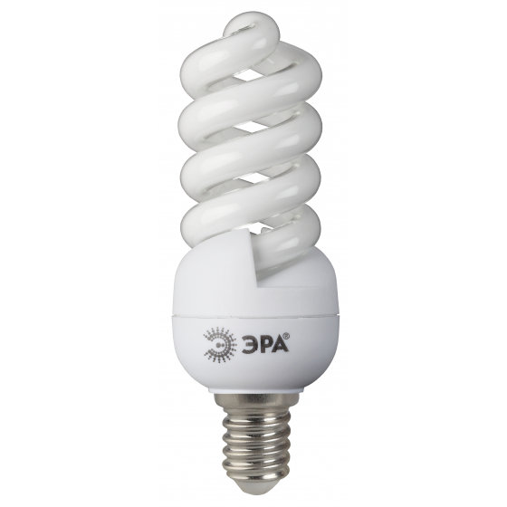 Лампа энергосберегающая ЭРА SP-М-9-827-E14, яркий белый свет — Абсолют
