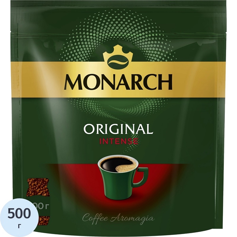 Кофе пакет 500гр Якобс Монарх Интенс/6