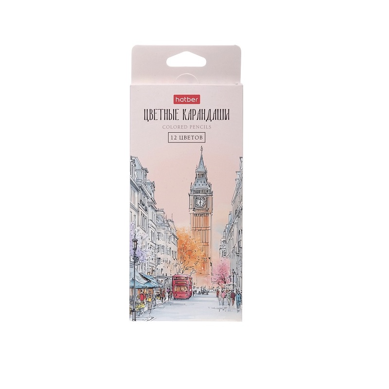 Карандаши 12 цв."Хатбер","АЛЬТО КОЛОРЭ",карт.уп., мягк.стержень