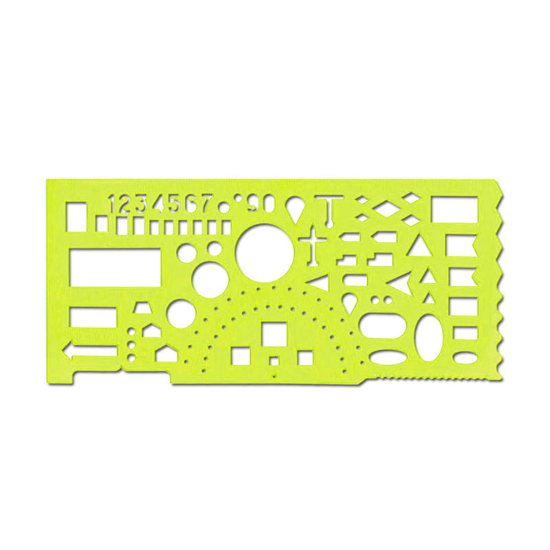 Линейка офицерская 20см, прозр.цв./20