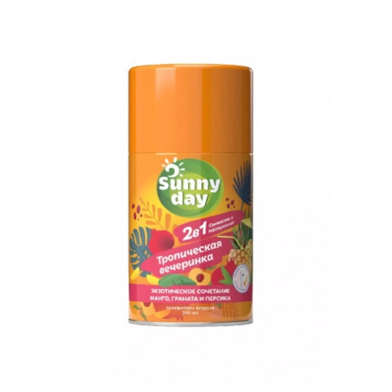 Сменный балон д/освежителя воздуха Sunny Day, Тропическая вечеринка, 250мл