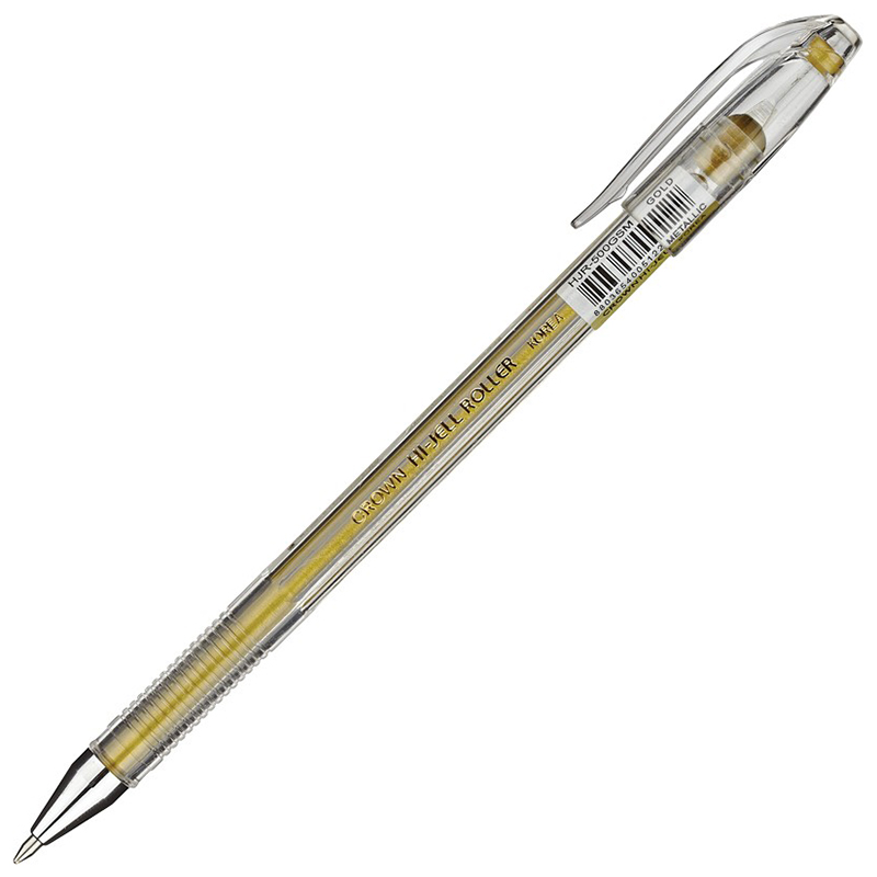 Ручка гелевая Crown "Золото",  0.7 мм, металлик — Абсолют