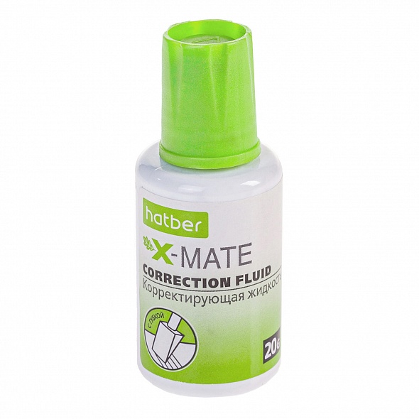 Корректир.жидк. 20мл. Hatber X-Mate, с губ.аппл./12