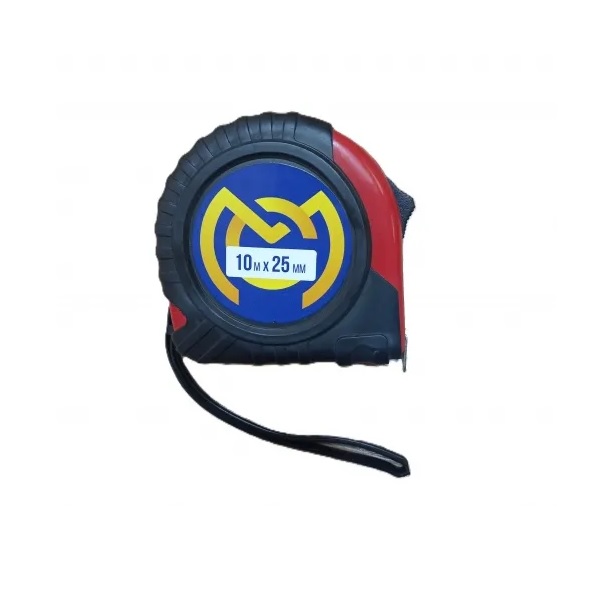 Рулетка 10,0м*25мм., резинопласт. корп. автомат MG
