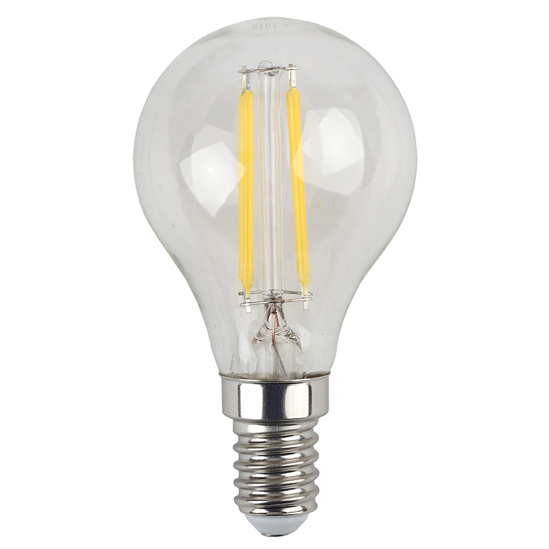 Лампа светодиодная ЭРА F-LED P45-5w-827-E14 Лампа светодиодная ЭРА F-LED P45-5w-827-E14