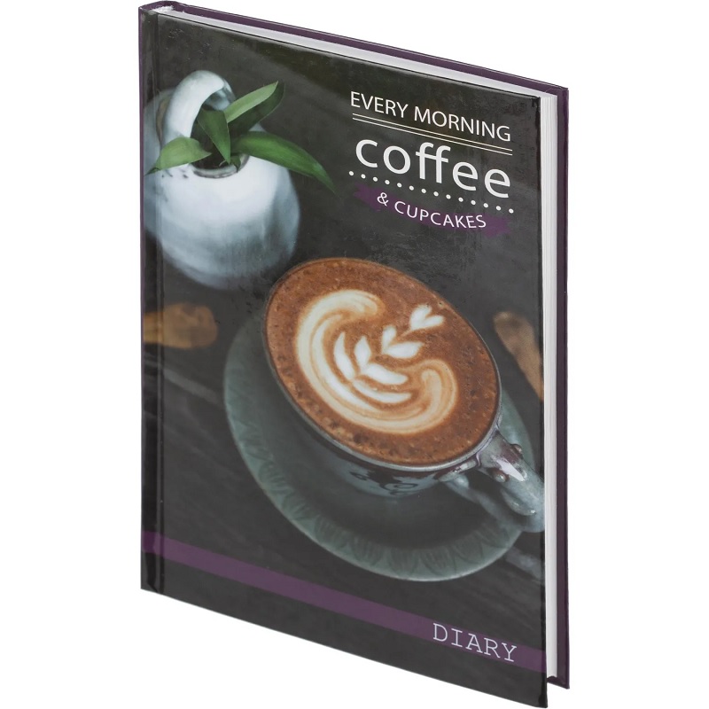 Ежедневник А5 недат. 128л. 7БЦ, Attache "Coffee", пленка глянц 
