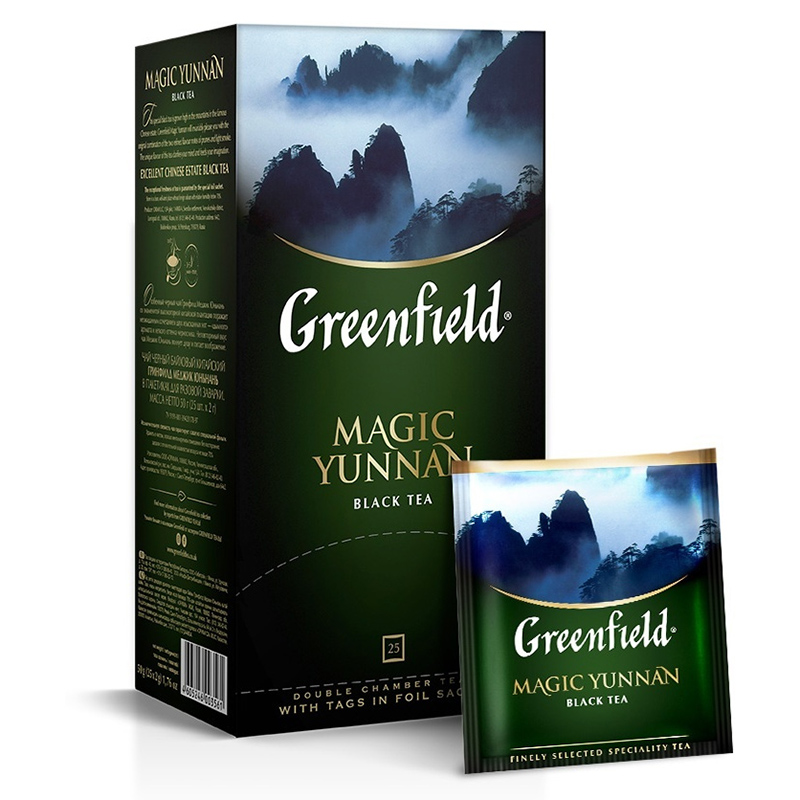 Чай Гринфилд "Magic Yunnan" 25 пак., черный — Абсолют