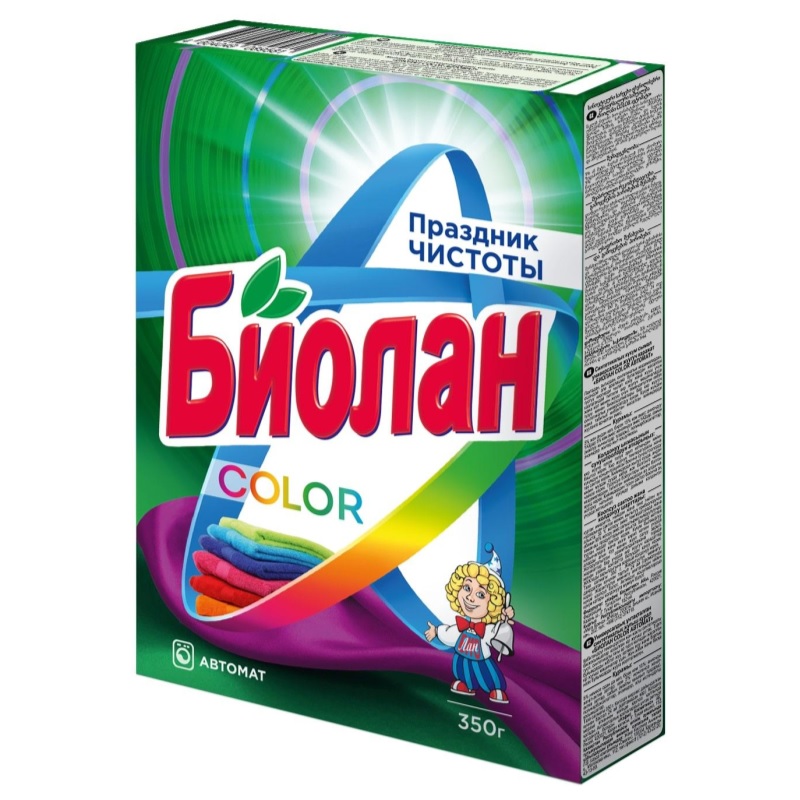 Порошок стиральный 350 гр. "БИОЛАН" автомат, color/24