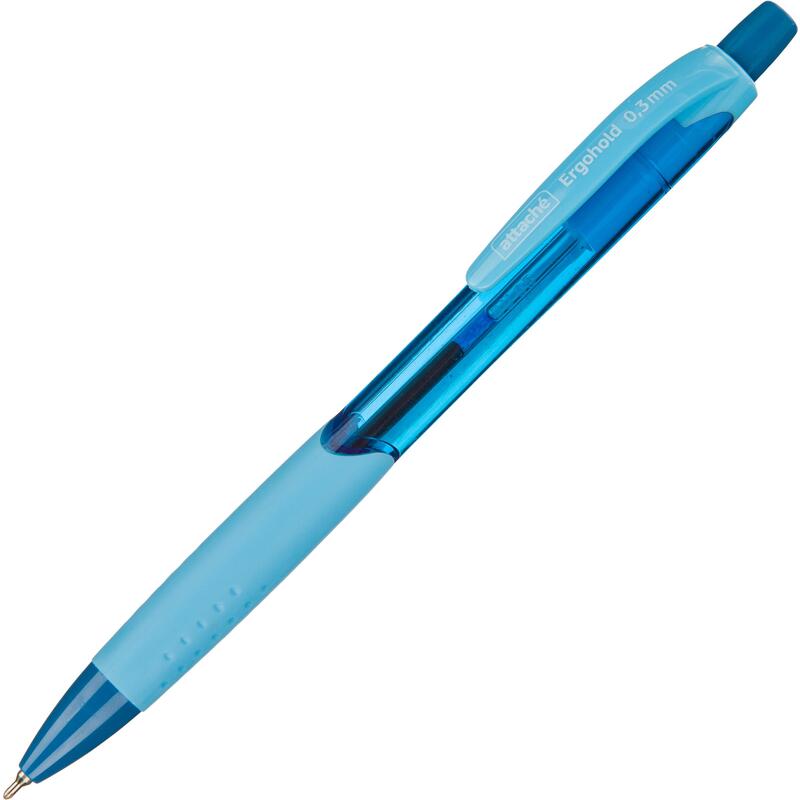 Ручка шариковая "Attache Ergohold" 0.3мм., автомат, синяя — Абсолют