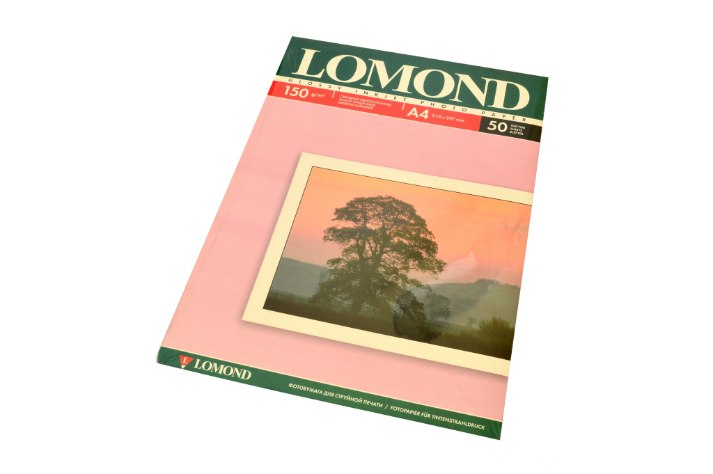 Бумага Lomond А4 1стор. глянц.150г. (50л.)/22