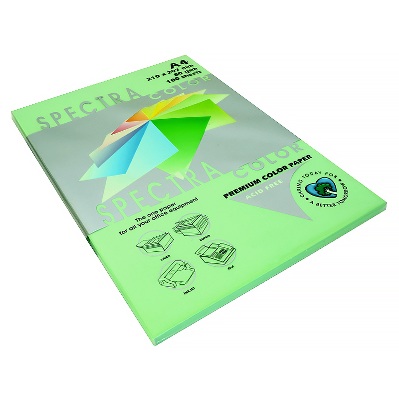 Бумага цветная  APP "SPECTRA Color", A4, зеленая (GREEN) — Абсолют