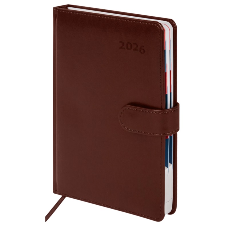 2026/Ежедневник А5 GALANT Ritter, 148*218, под кожу, коричневый