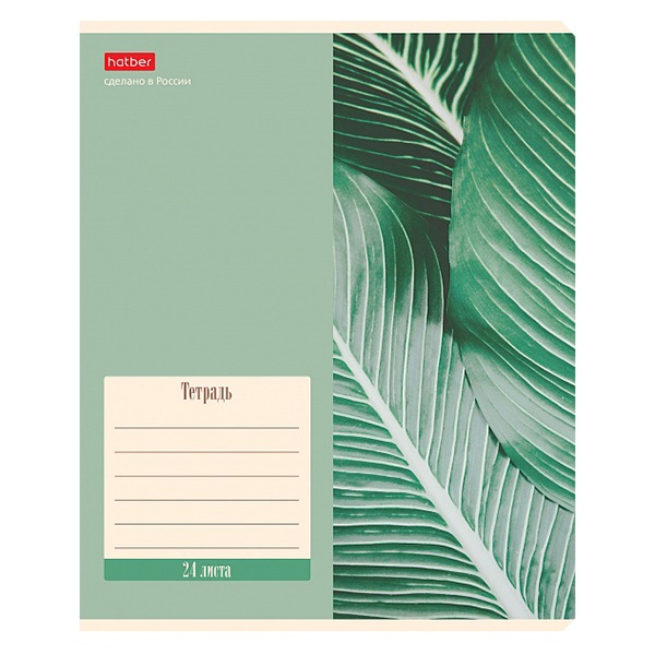 Тетрадь  А5  24л. кл. б/б "Хатбер" Nature, 5 дизайн.